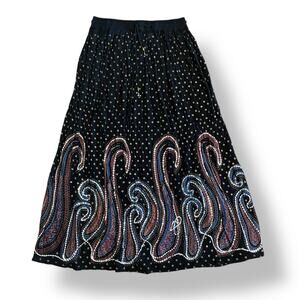 Maple Clothing Sequined Long Ankle Length‎ Skirt Womens One Size Multicolor